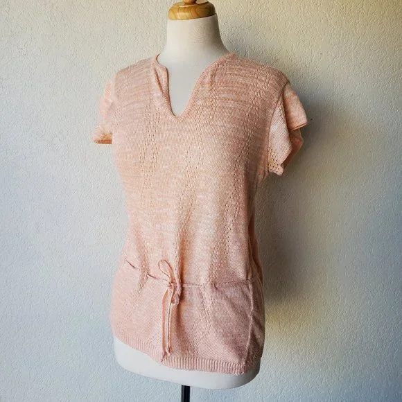 Koret California 70s Vintage 4 Piece Pant Skirt Suit Set Top Knit Polyester M/L - Picture 4 of 10